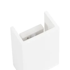 Moderne wandlamp wit rechthoekig - Colja Novo