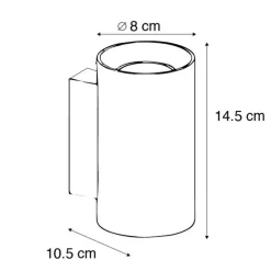 Moderne wandlamp wit rond 2-lichts - Sandy