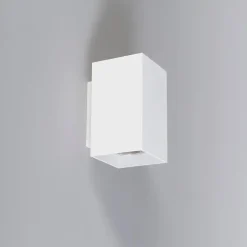 Moderne wandlamp wit vierkant 2-lichts - Sandy