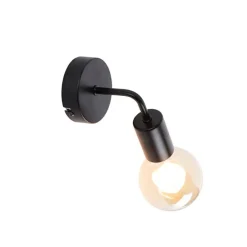 Moderne wandlamp zwart 15,5 cm - Facile