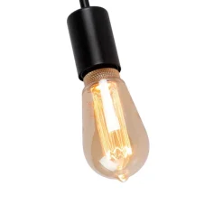 Moderne wandlamp zwart 15,5 cm - Facile