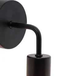 Moderne wandlamp zwart 15,5 cm - Facile