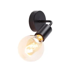 Moderne wandlamp zwart 15,5 cm - Facile