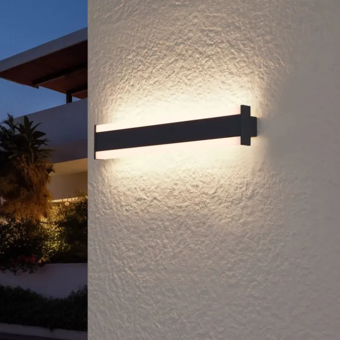 Moderne wandlamp zwart CCT 60cm incl. LED IP54 - Vanya