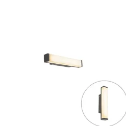 Moderne wandlamp zwart 32cm incl LED IP44 - Cascada