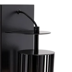 Moderne wandlamp zwart draad - Balenco Wazo