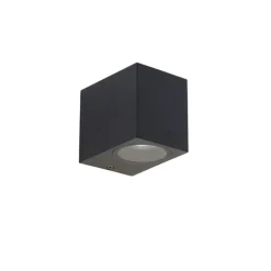 Moderne wandlamp zwart GU10 50mm IP44 - Baleno