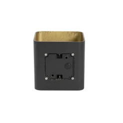 Moderne wandlamp zwart incl. LED IP54 vierkant - Evi