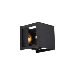 Moderne wandlamp zwart incl. LED IP44 - Edwin Quadro