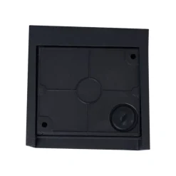 Moderne wandlamp zwart incl. LED IP44 - Edwin Quadro