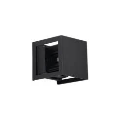 Moderne wandlamp zwart incl. LED IP44 - Edwin Quadro