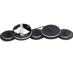 Moderne wandlamp zwart incl. LED 3-staps dimbaar 5-lichts - Sunrise