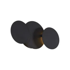 Moderne wandlamp zwart incl. LED 3-staps dimbaar 3-lichts- Sunrise