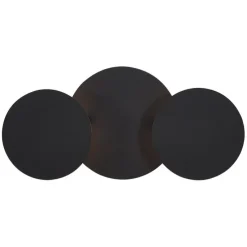 Moderne wandlamp zwart incl. LED 3-staps dimbaar 3-lichts- Sunrise