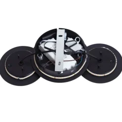 Moderne wandlamp zwart incl. LED 3-staps dimbaar 3-lichts- Sunrise