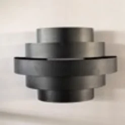 Moderne wandlamp zwart incl. LED 3-staps dimbaar - Lines