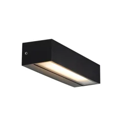 Moderne wandlamp zwart incl. LED IP65 - Steph