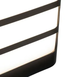 Moderne wandlamp zwart incl. LED IP44 - Gaev