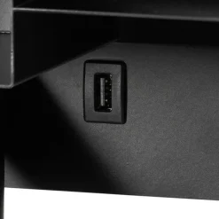 Moderne wandlamp zwart incl. LED met USB - Thijs