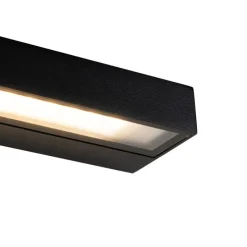 Moderne wandlamp zwart incl. LED IP65 - Hannah