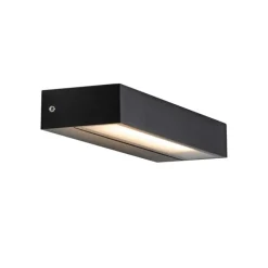 Moderne wandlamp zwart incl. LED IP65 - Hannah