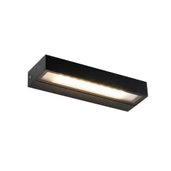 Moderne wandlamp zwart incl. LED IP65 - Hannah