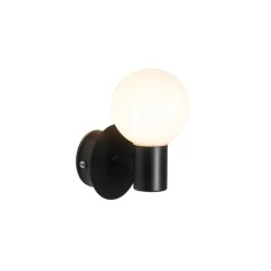 Moderne wandlamp zwart IP44 - Cederic Up