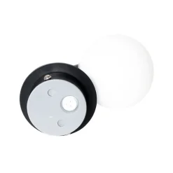 Moderne wandlamp zwart IP44 - Cederic Up