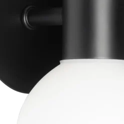 Moderne wandlamp zwart IP44 2-lichts - Cederic