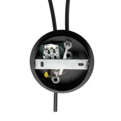 Moderne wandlamp zwart 2-lichts met smoke glas - Athens