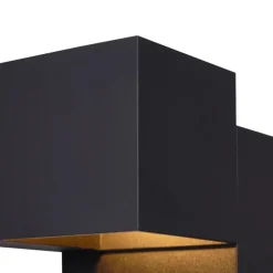 Moderne wandlamp zwart 2-lichts - Transfer Double