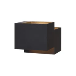 Moderne wandlamp zwart 2-lichts - Transfer Double