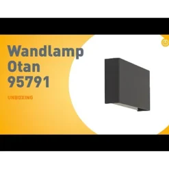 Moderne wandlamp zwart 2-lichts - Otan