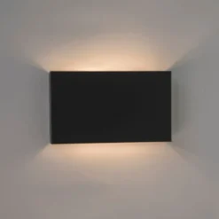 Moderne wandlamp zwart 2-lichts - Otan