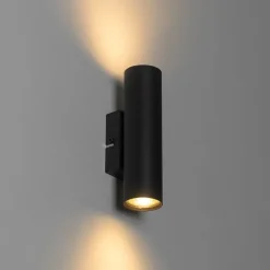 Moderne wandlamp zwart 2-lichts - Jeana
