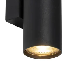 Moderne wandlamp zwart 2-lichts - Jeana