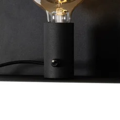 Moderne wandlamp zwart magnetisch verstelbaar - Muro