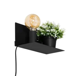 Moderne wandlamp zwart magnetisch verstelbaar - Muro