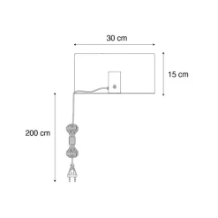 Moderne wandlamp zwart magnetisch verstelbaar - Muro
