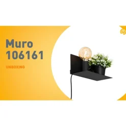 Moderne wandlamp zwart magnetisch verstelbaar - Muro