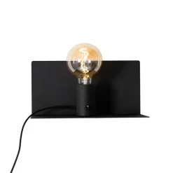 Moderne wandlamp zwart magnetisch verstelbaar - Muro