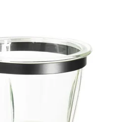 Moderne wandlamp zwart met glas - Roslini