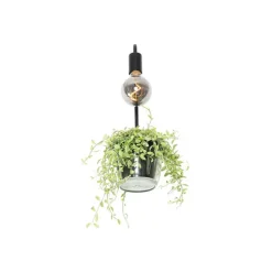 Moderne wandlamp zwart met glas - Roslini