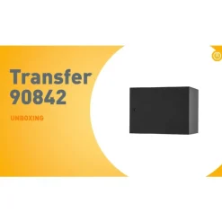 Moderne wandlamp zwart met lichteffect - Transfer