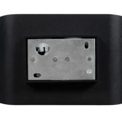 Moderne wandlamp zwart met gouden binnenkant ovaal - Alone