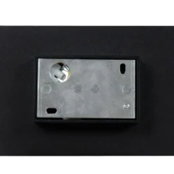 Moderne wandlamp zwart met gouden binnenkant rechthoekig - Alone