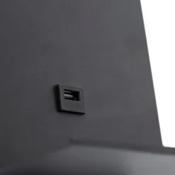 Moderne wandlamp zwart met USB en flexarm - Flero