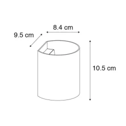 Moderne wandlamp zwart met messing - Sabbio