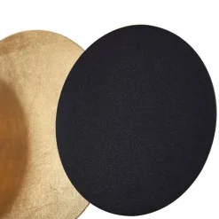 Moderne wandlamp zwart met goud incl. LED 3-staps dimbaar 3-lichts - Sunrise 3