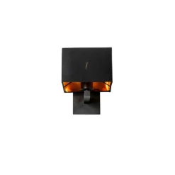Moderne wandlamp zwart met goud - VT 1